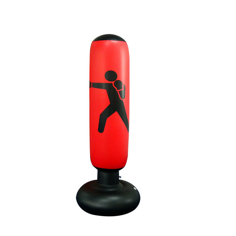 Inflatable boxing column punching bag.