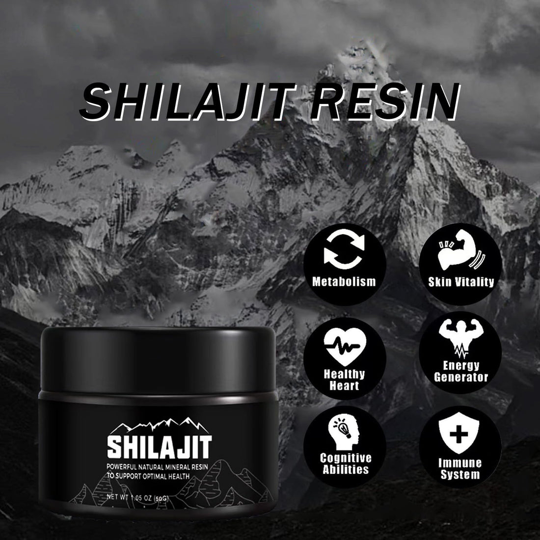 Gold Grade Pure Shilajit from Himalayas | Boost Immunity & Vitality