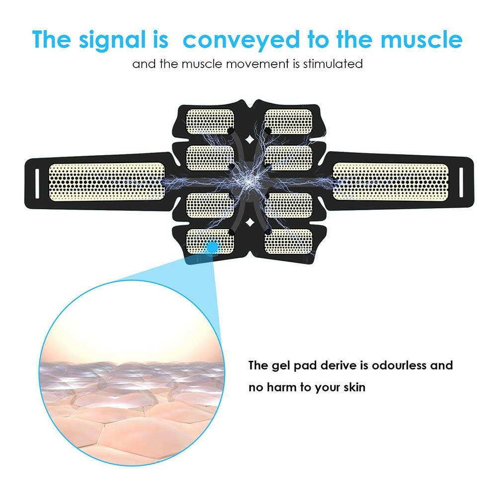 EMS Abdominal Belt Electrostimulation ABS Muscle Stimulator.