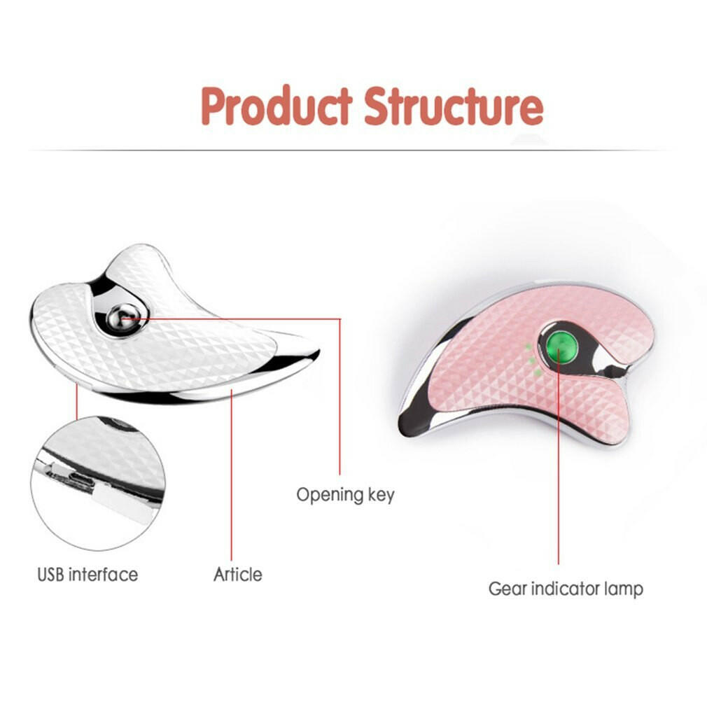 Heating Scraping Apparatus Facial Massager Facial Beauty Instrument.