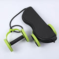 AB Roller Double Wheels Stretch Elastic Abdominal Resistance Pull Rope.